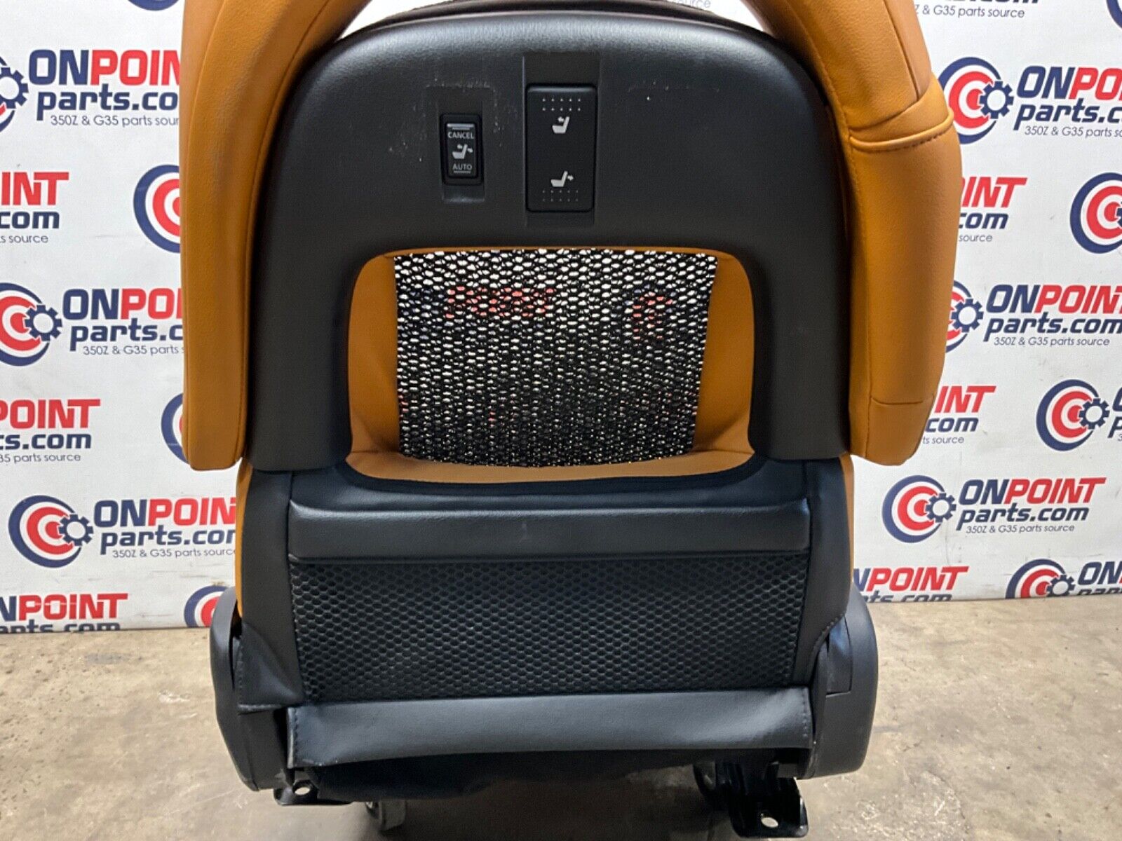 2006 Nissan Z33 350Z Convertible Burnt Orange Leather Net Seats OEM 23BJJE9 - On Point Parts Inc