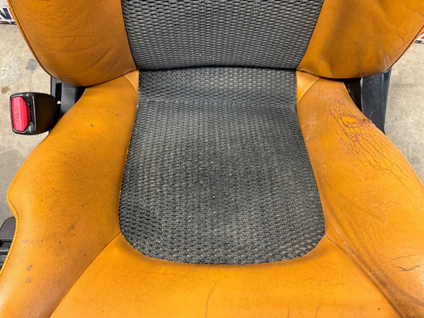 2006 Nissan Z33 350Z Convertible Burnt Orange Leather Net Seats OEM 23BJJE9 - On Point Parts Inc