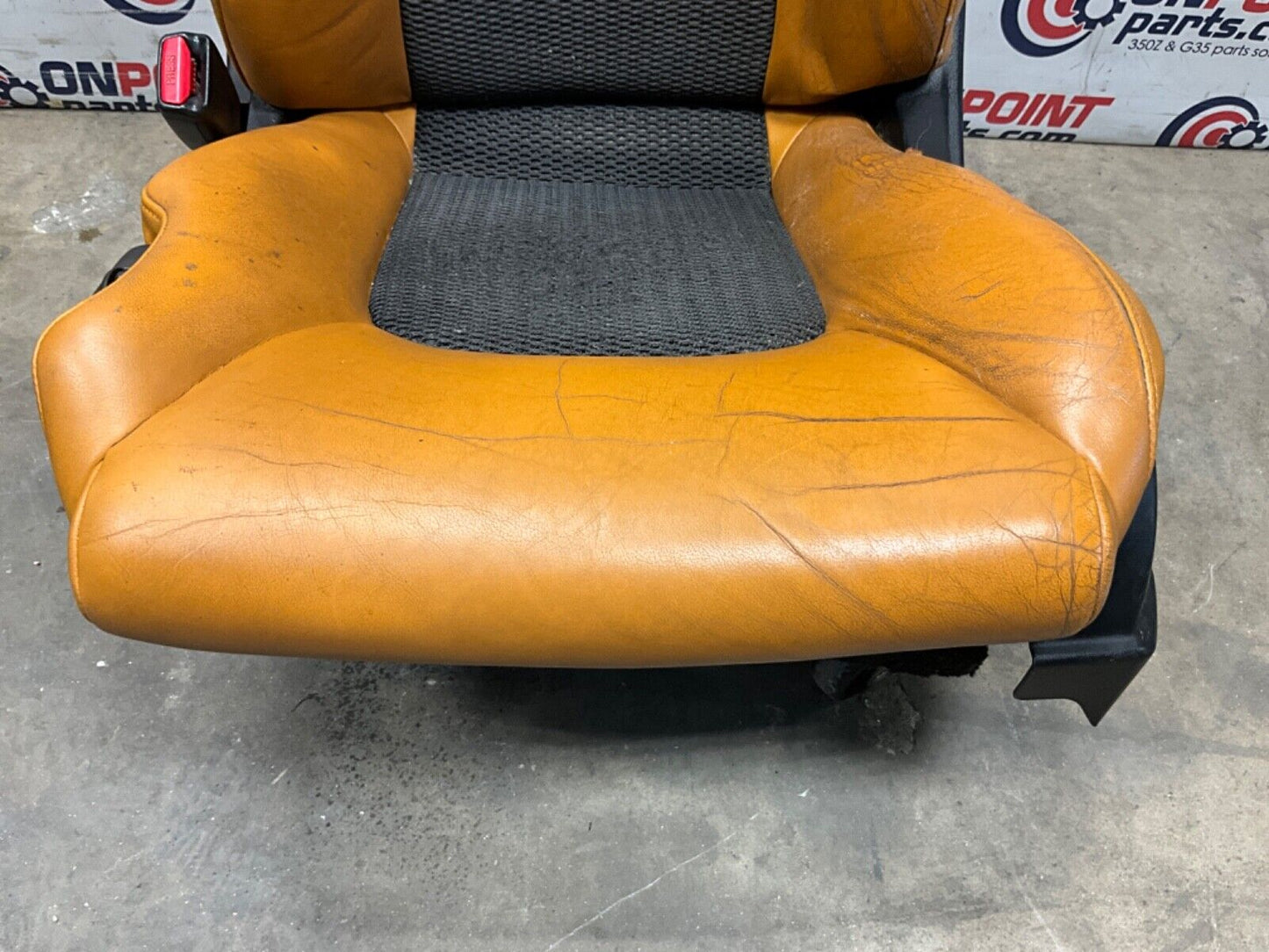2006 Nissan Z33 350Z Convertible Burnt Orange Leather Net Seats OEM 23BJJE9 - On Point Parts Inc