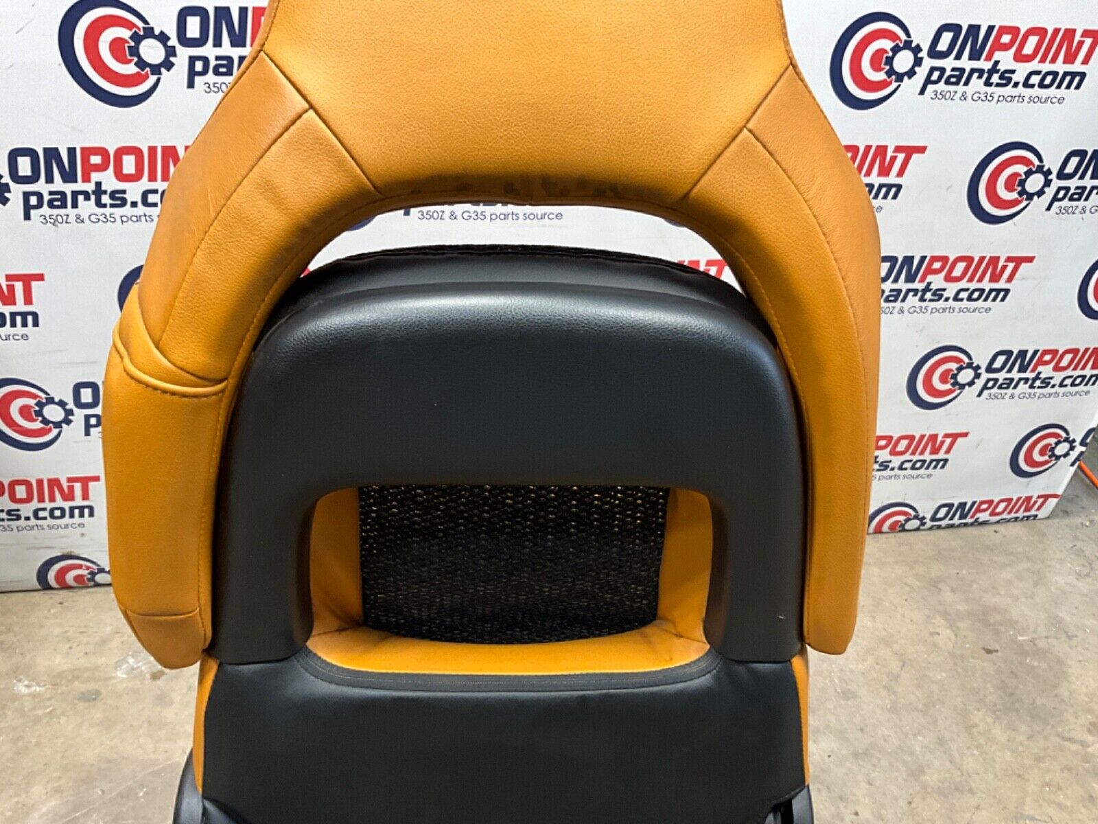 2006 Nissan Z33 350Z Convertible Burnt Orange Leather Net Seats OEM 23BJJE9 - On Point Parts Inc