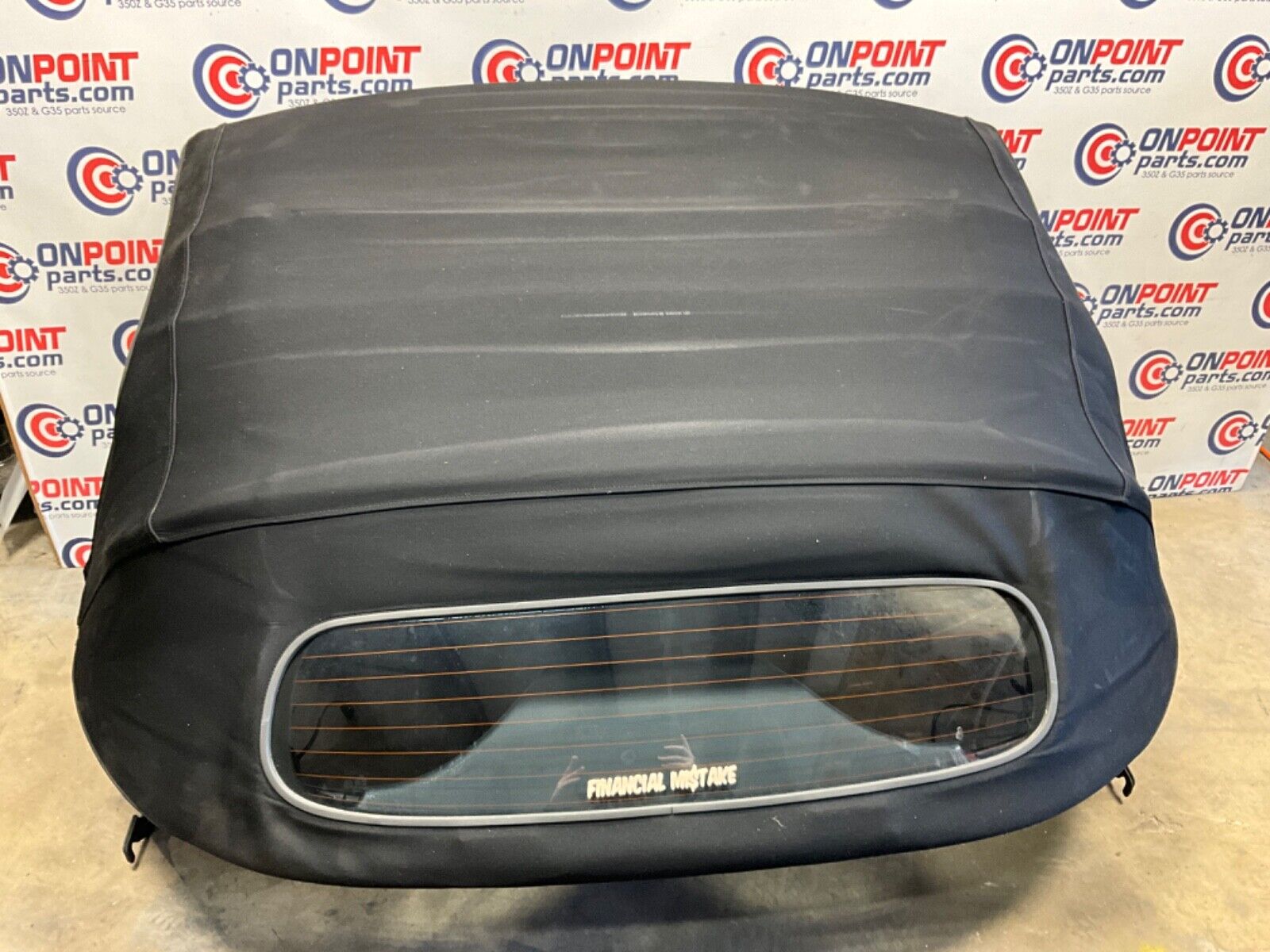 2006 Nissan Z33 350Z Convertible Soft Top and Frame with Motors OEM 23BJJE9 - On Point Parts Inc