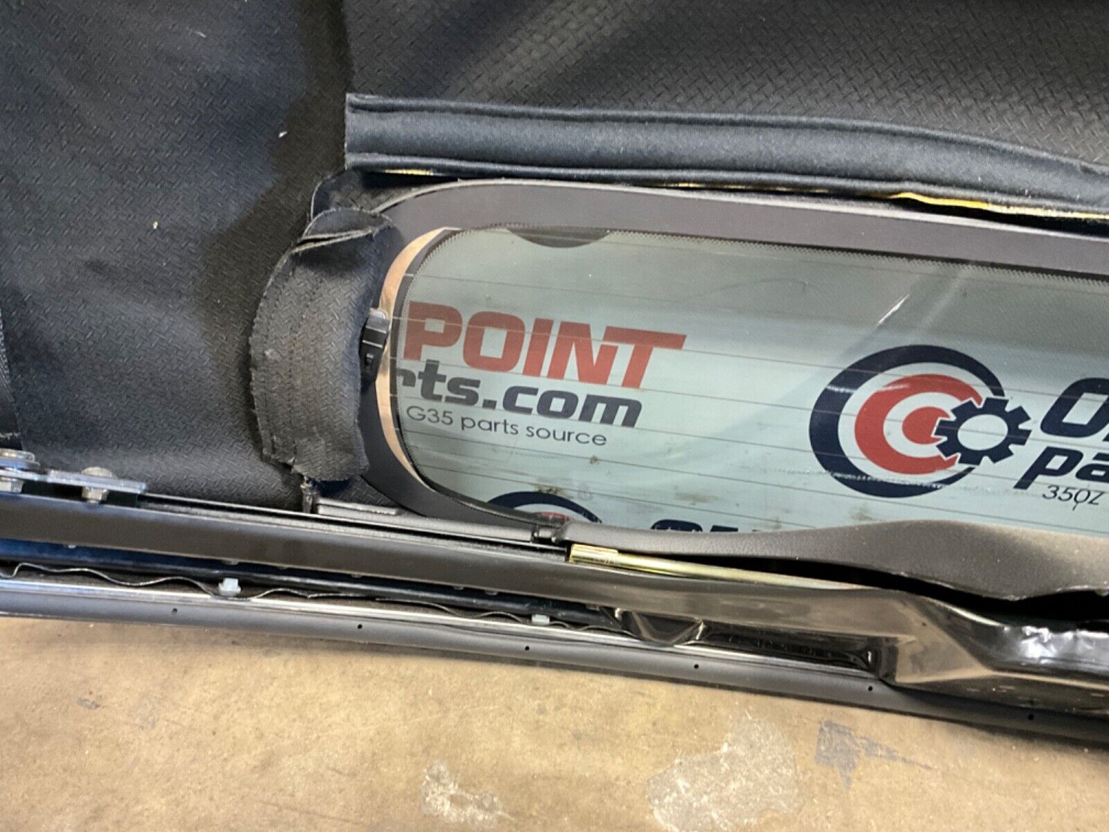 2006 Nissan Z33 350Z Convertible Soft Top and Frame with Motors OEM 23BJJE9 - On Point Parts Inc