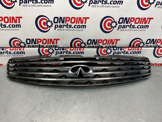 2005 Infiniti V35 G35 Coupe Front Bumper Grille with Emblem OEM 13BJXE2 - On Point Parts Inc