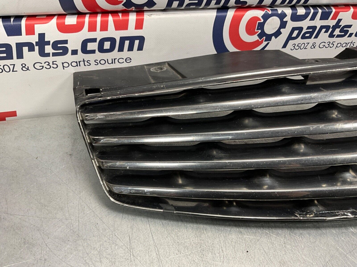 2005 Infiniti V35 G35 Coupe Front Bumper Grille with Emblem OEM 13BJXE2 - On Point Parts Inc