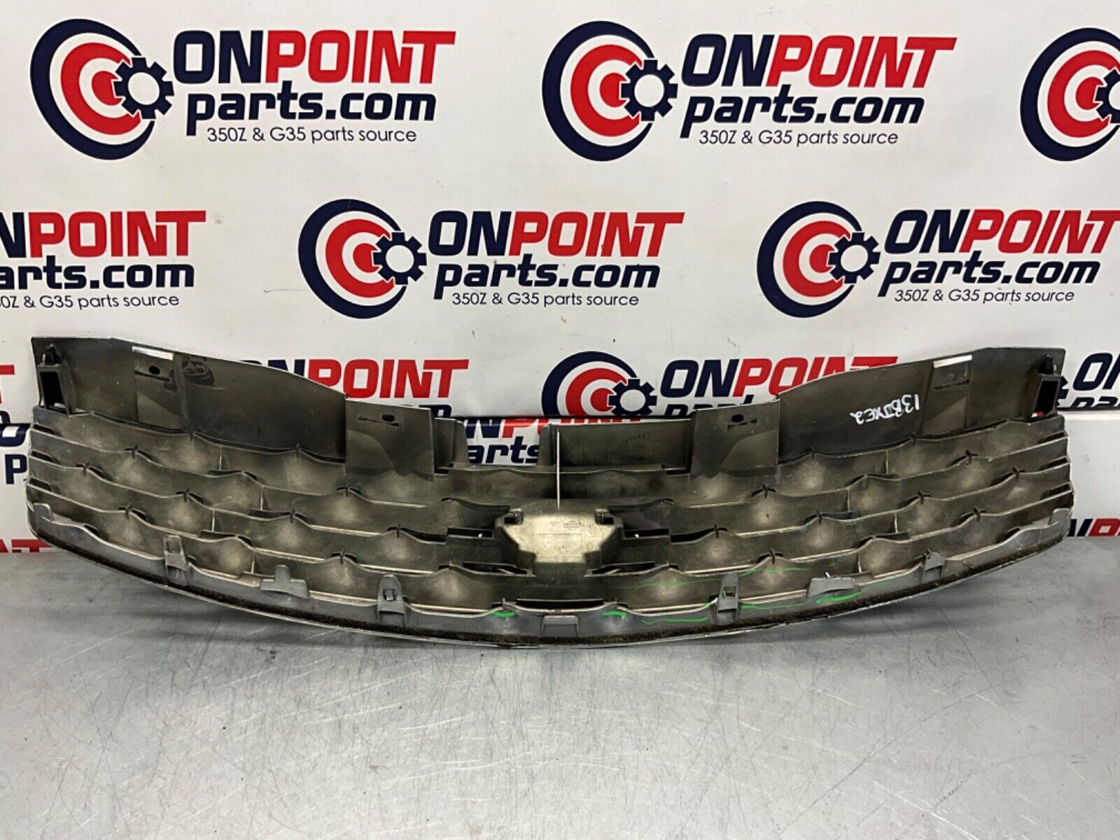 2005 Infiniti V35 G35 Coupe Front Bumper Grille with Emblem OEM 13BJXE2 - On Point Parts Inc