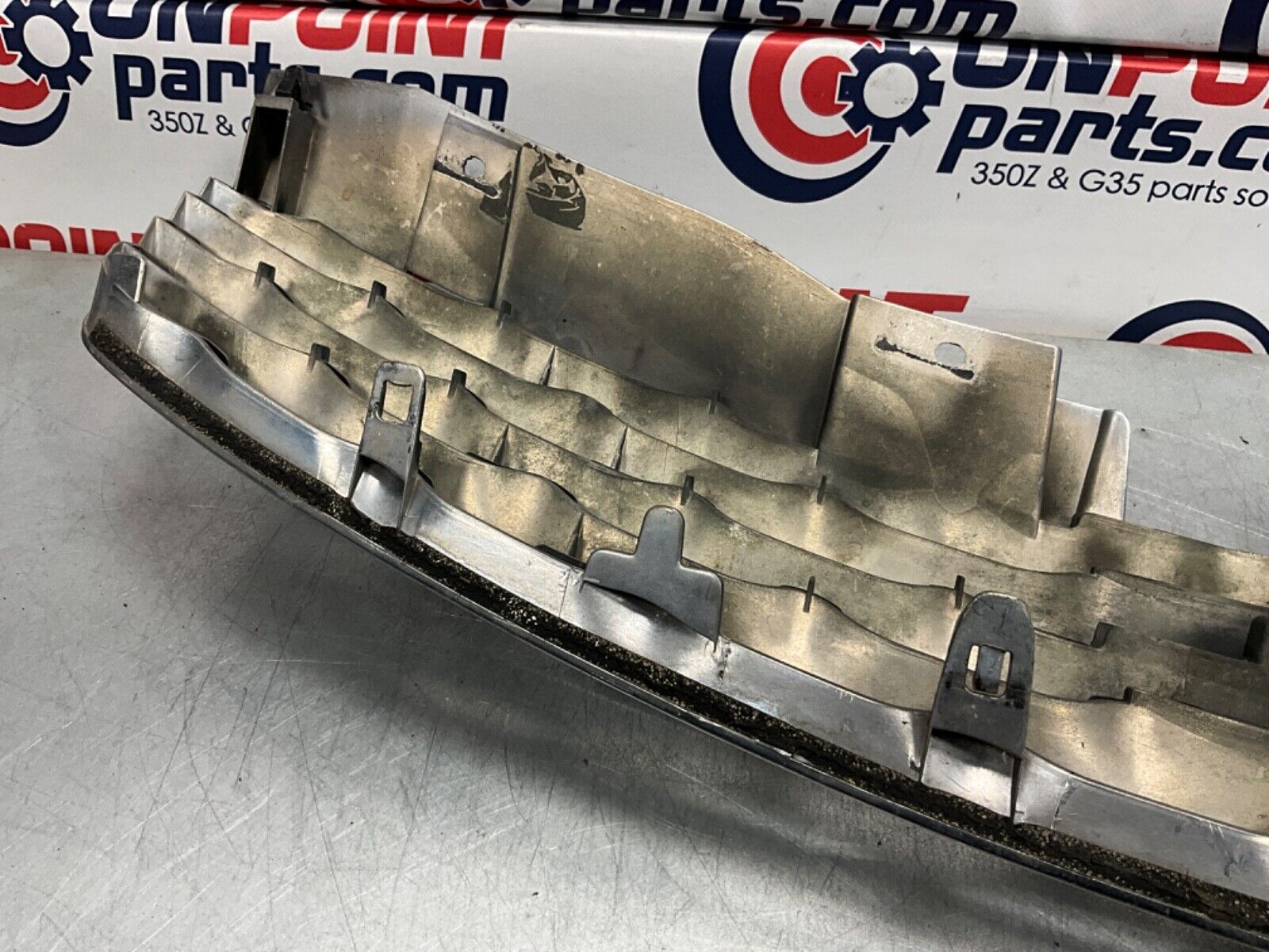 2005 Infiniti V35 G35 Coupe Front Bumper Grille with Emblem OEM 13BJXE2 - On Point Parts Inc