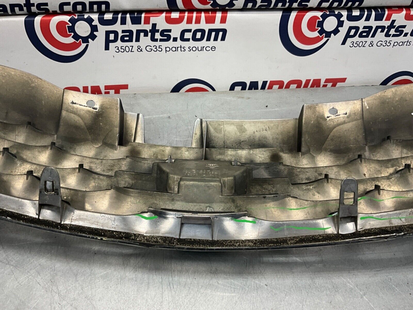 2005 Infiniti V35 G35 Coupe Front Bumper Grille with Emblem OEM 13BJXE2 - On Point Parts Inc