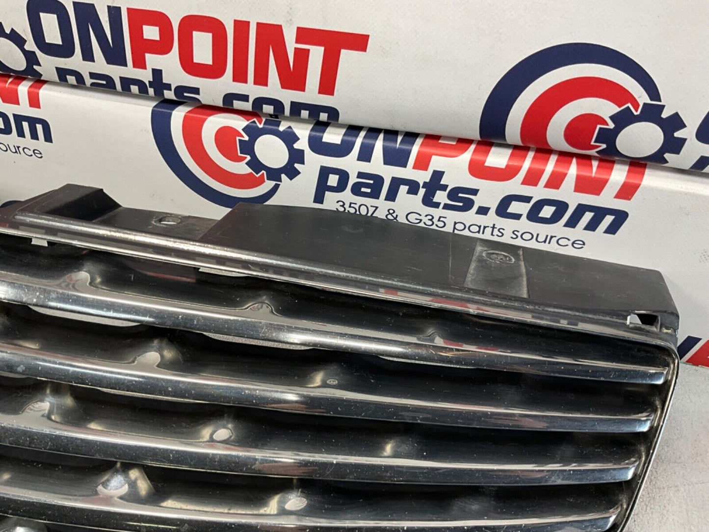 2005 Infiniti V35 G35 Coupe Front Bumper Grille with Emblem OEM 13BJXE2 - On Point Parts Inc
