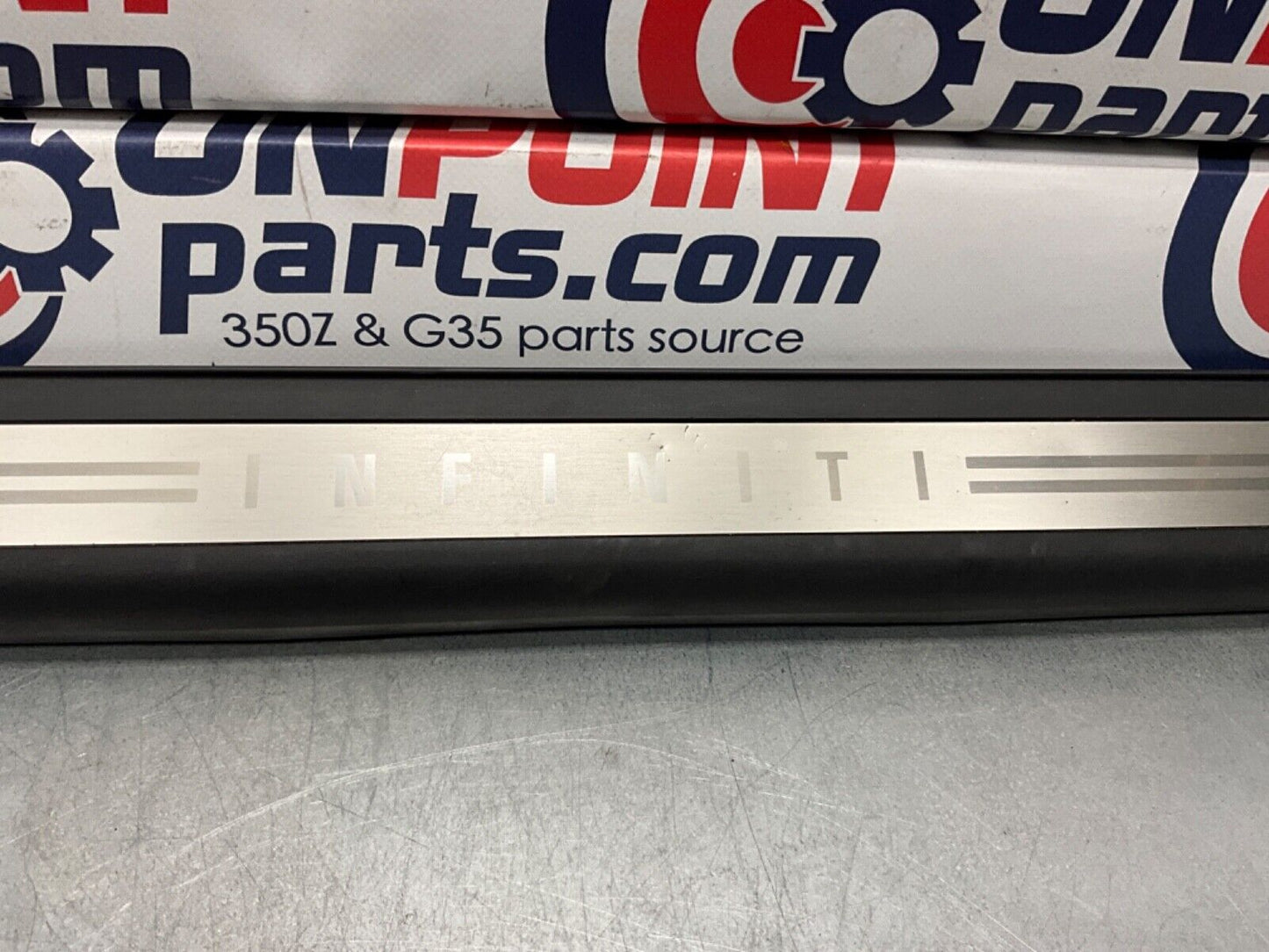 2005 Infiniti V35 G35 Passenger Right Door Threshold Kick Plate Trim OEM 13BJXE7 - On Point Parts Inc