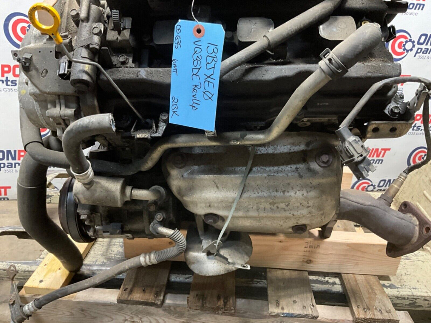 2005 Infiniti V35 G35 VQ35DE RevUp Engine 6MT 213k OEM 13BJXE1 - On Point Parts Inc