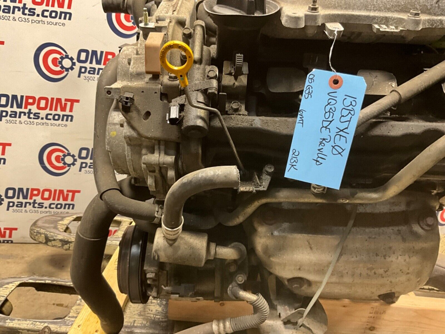2005 Infiniti V35 G35 VQ35DE RevUp Engine 6MT 213k OEM 13BJXE1 - On Point Parts Inc
