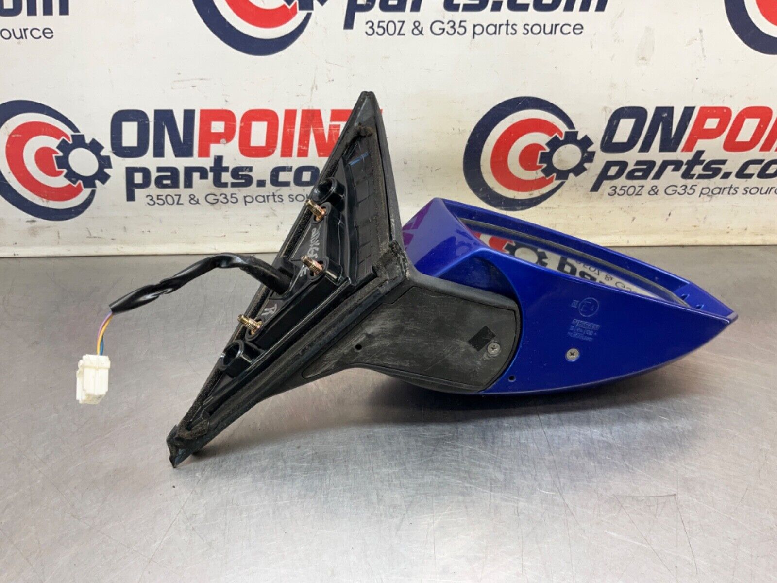 2003 Nissan Z33 350Z Passenger Right Powered Side View Mirror OEM 21BKGEE - On Point Parts Inc