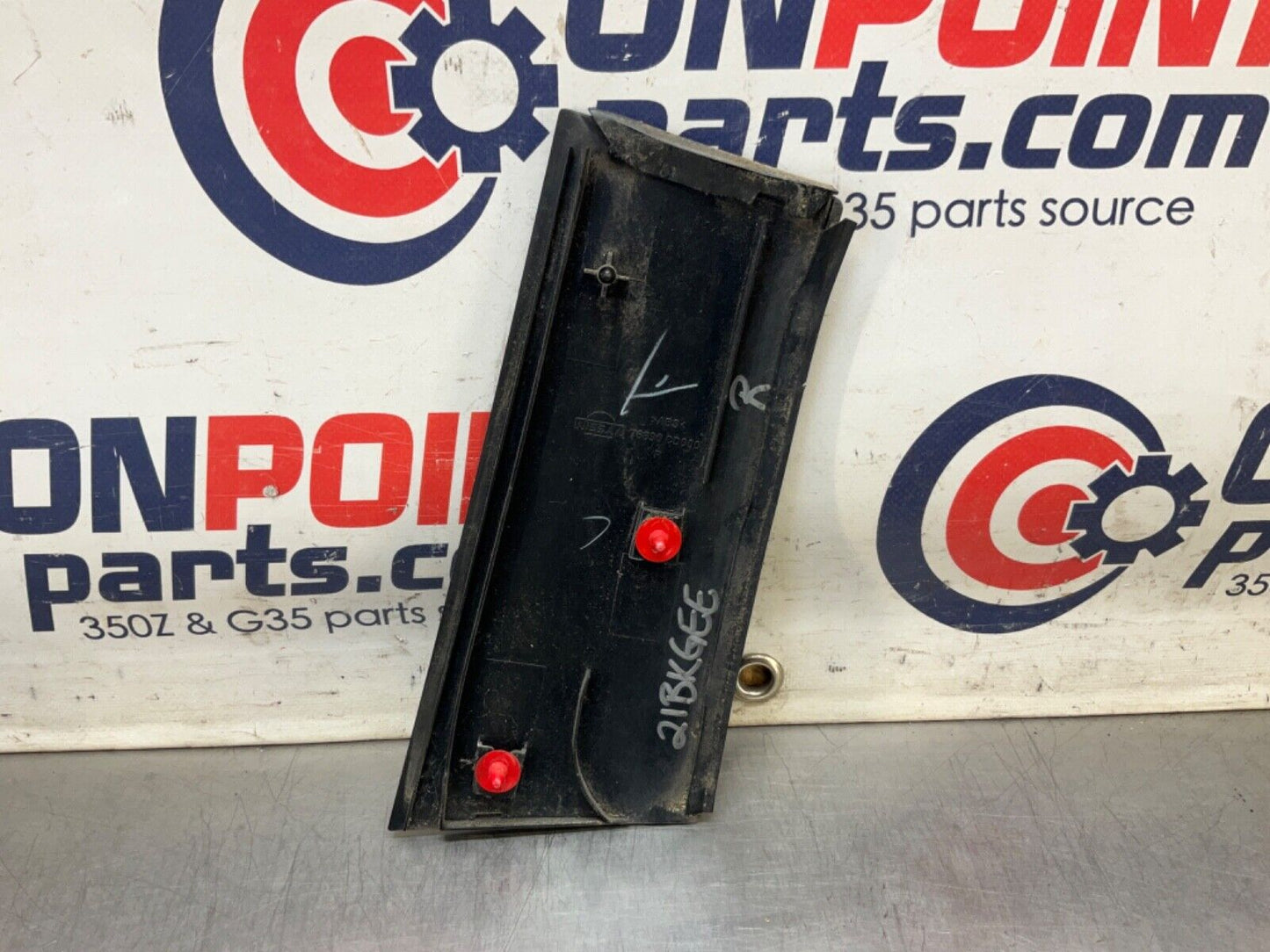 2003 Nissan Z33 350Z Passenger Right Exterior B Pillar Lock Trim OEM 21BKGEE - On Point Parts Inc
