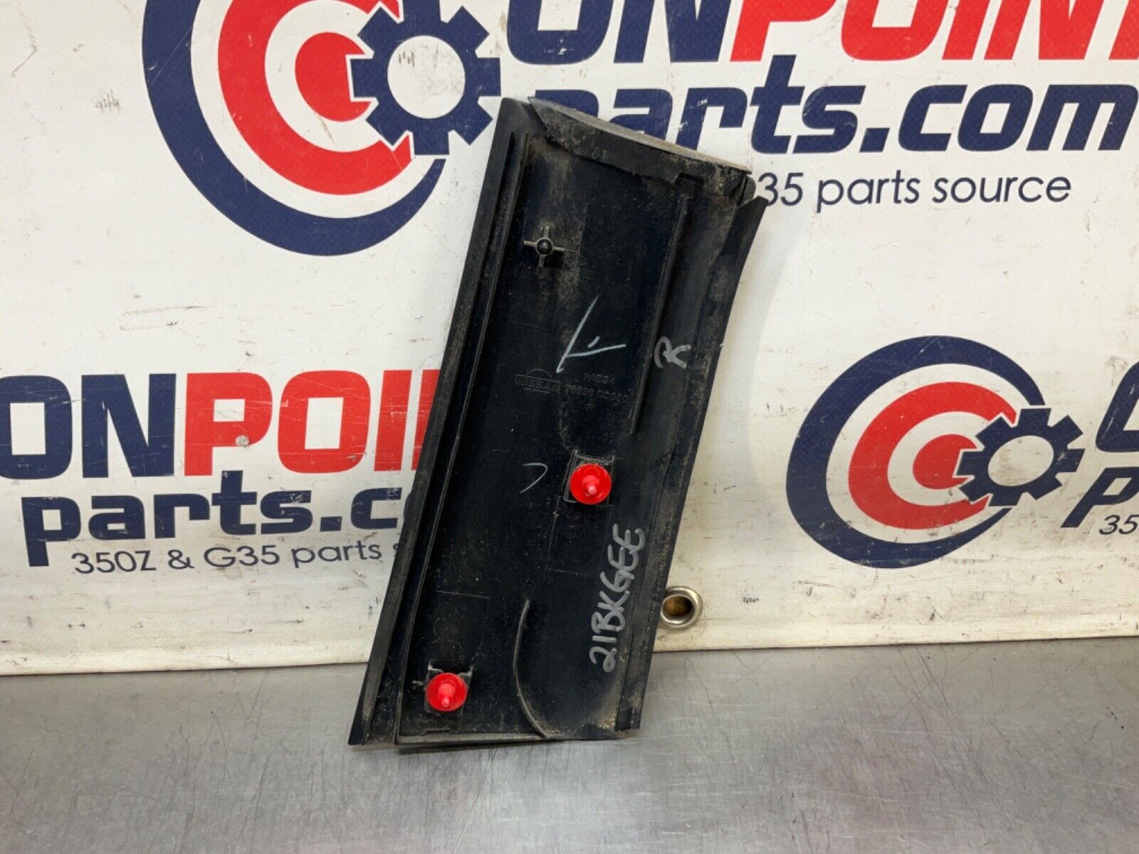 2003 Nissan Z33 350Z Passenger Right Exterior B Pillar Lock Trim OEM 21BKGEE - On Point Parts Inc