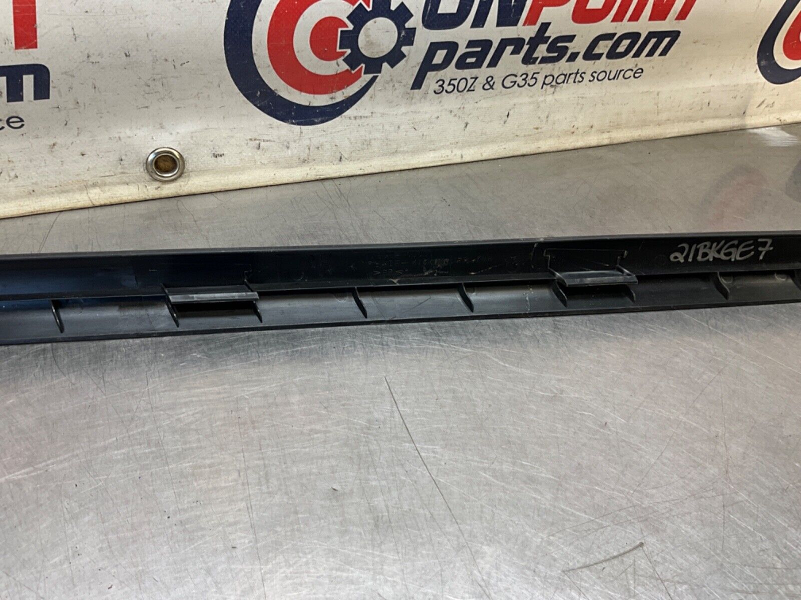 2003 Nissan Z33 350Z Passenger Right Door Threshold Sill Trim OEM 21BKGE7 - On Point Parts Inc