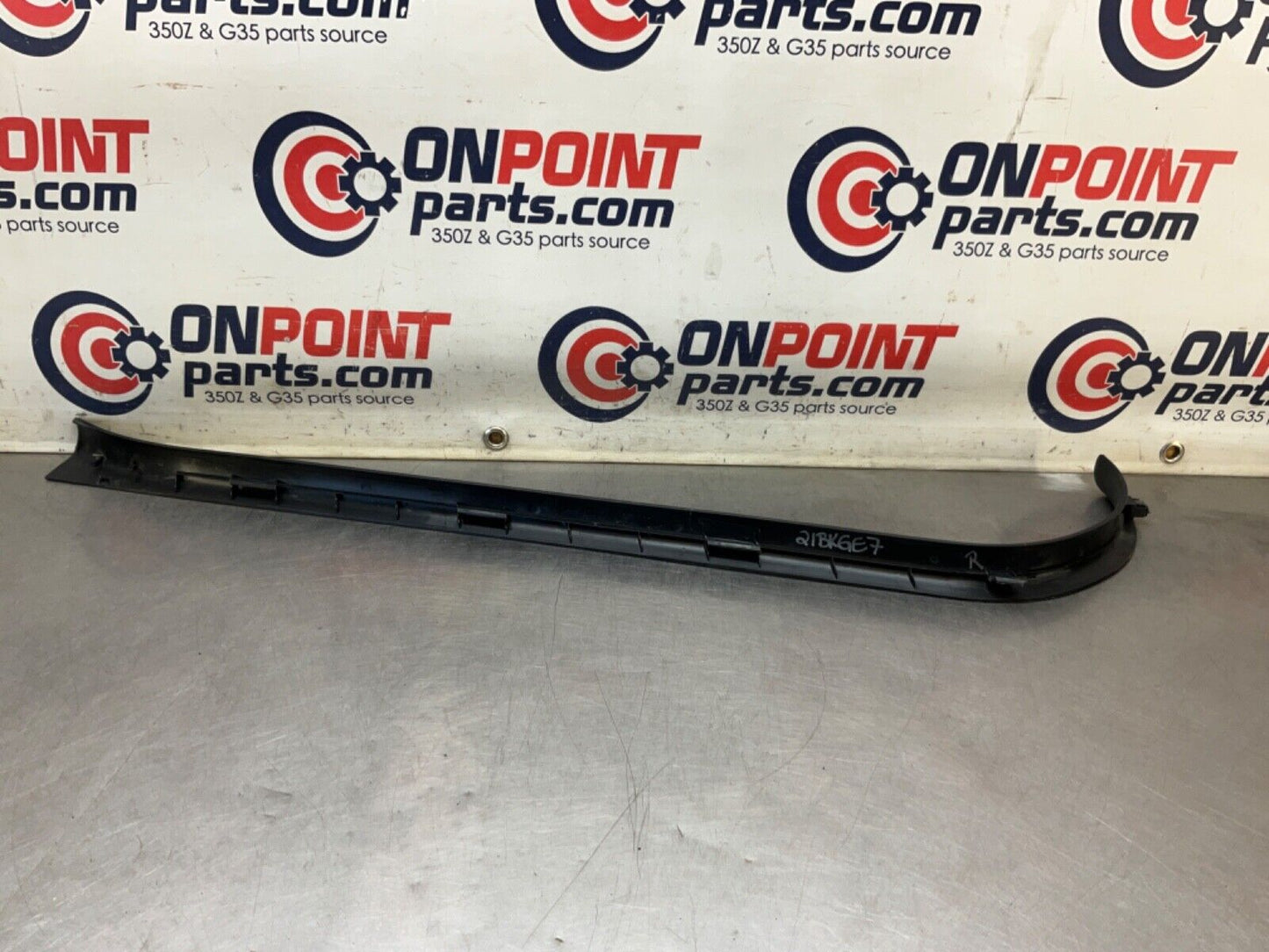 2003 Nissan Z33 350Z Passenger Right Door Threshold Sill Trim OEM 21BKGE7 - On Point Parts Inc