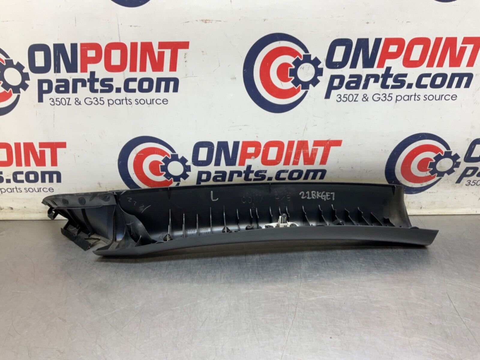 2003 Nissan Z33 350Z Driver Left Interior A Pillar Trim 76912 OEM 21BKGE7 - On Point Parts Inc