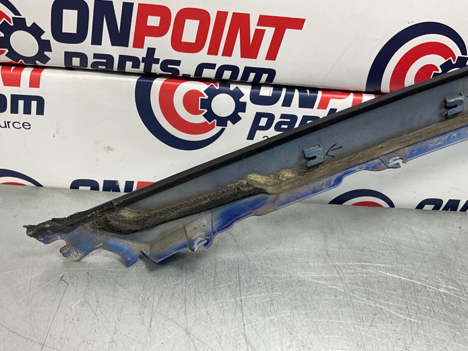 2003 Nissan Z33 350Z Passenger Right Exterior A Pillar Trim 76836 OEM 21BKGE2 - On Point Parts Inc