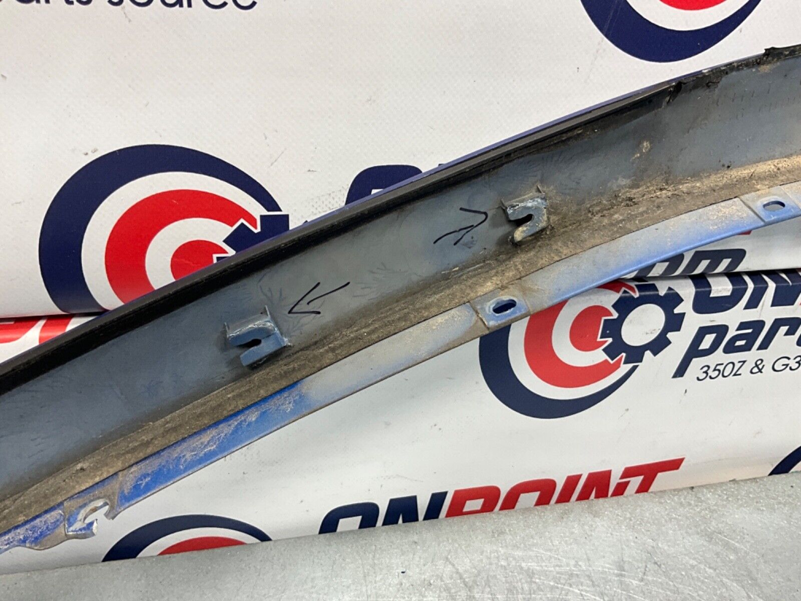 2003 Nissan Z33 350Z Passenger Right Exterior A Pillar Trim 76836 OEM 21BKGE2 - On Point Parts Inc