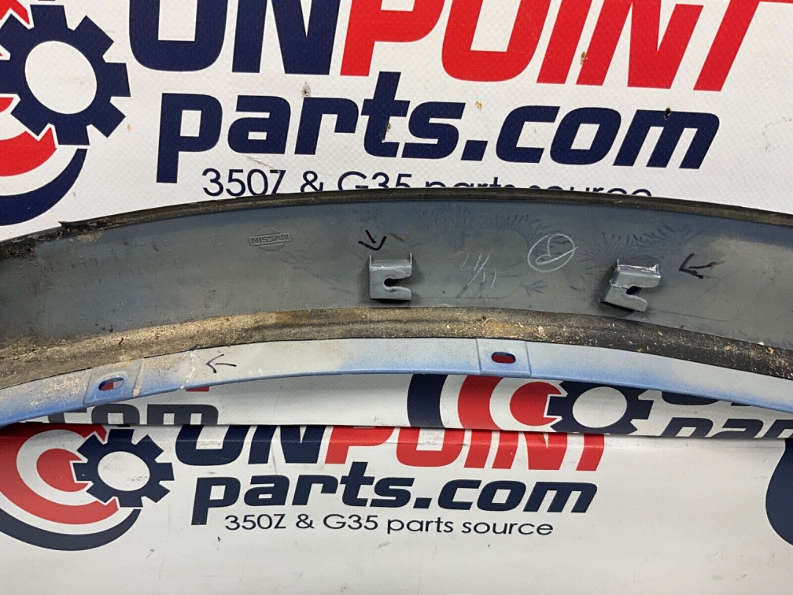 2003 Nissan Z33 350Z Passenger Right Exterior A Pillar Trim 76836 OEM 21BKGE2 - On Point Parts Inc