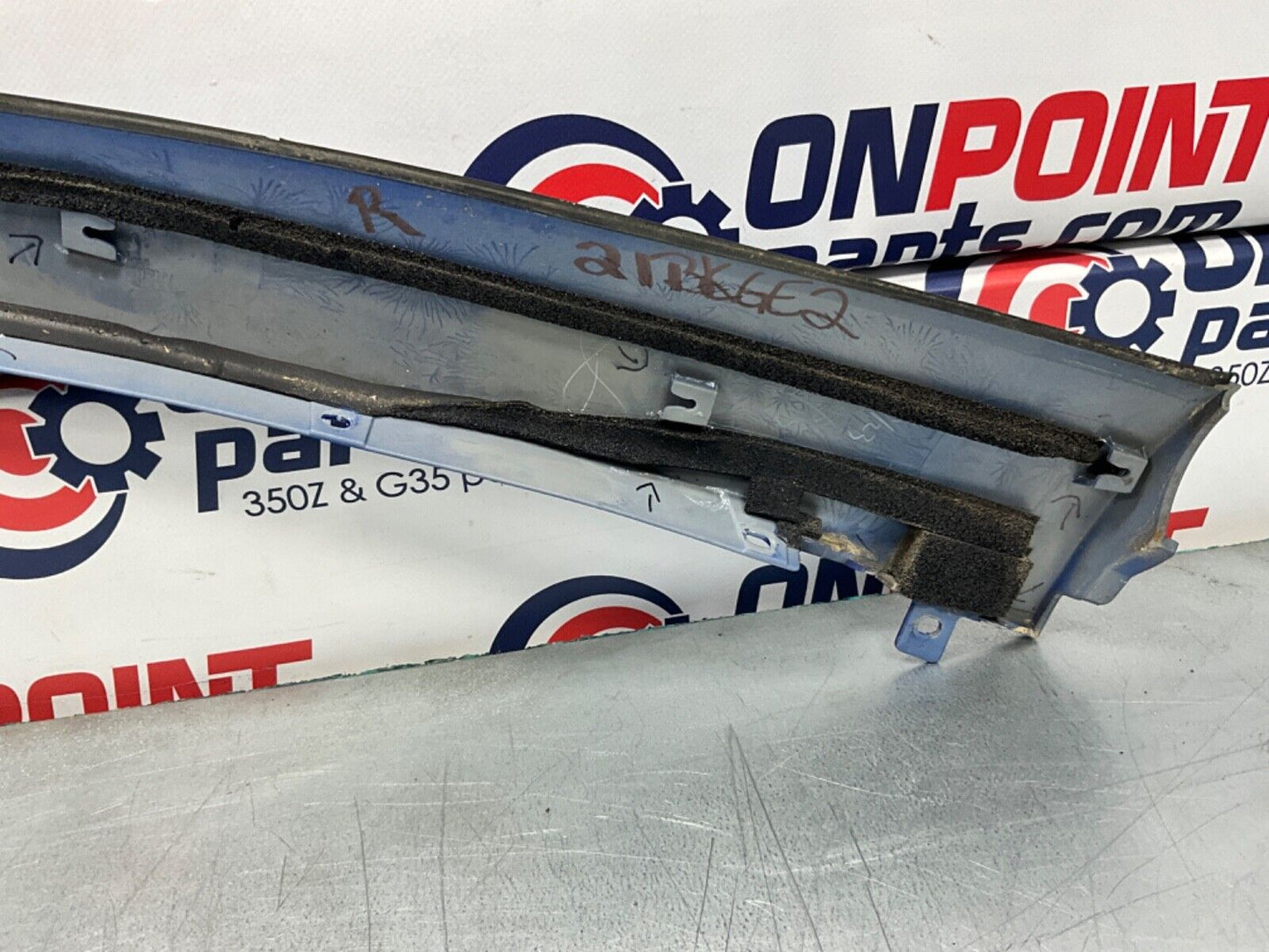 2003 Nissan Z33 350Z Passenger Right Exterior A Pillar Trim 76836 OEM 21BKGE2 - On Point Parts Inc