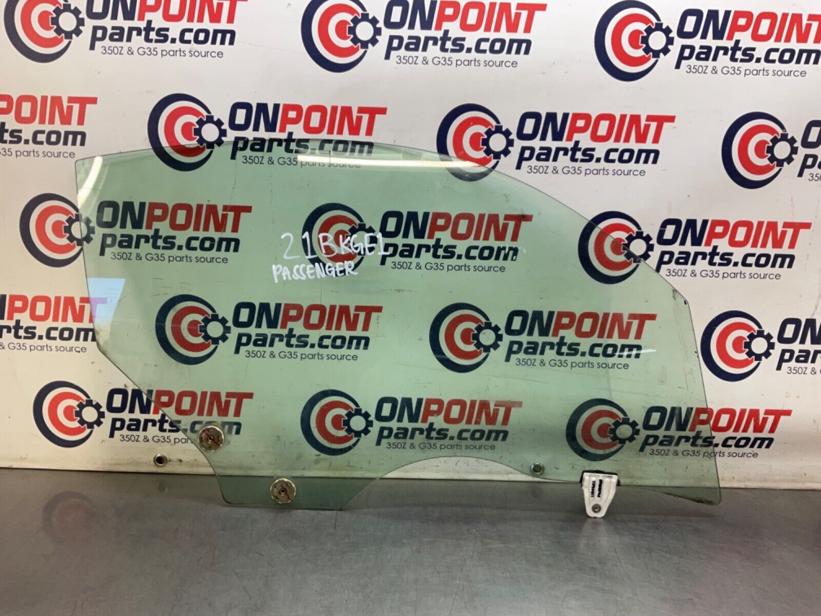 2003 Nissan Z33 350Z Passenger Right Window Glass 80320 OEM 21BKGE1 - On Point Parts Inc