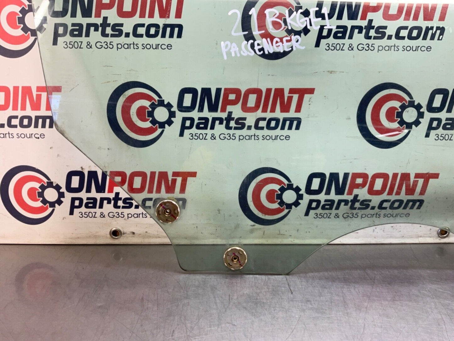 2003 Nissan Z33 350Z Passenger Right Window Glass 80320 OEM 21BKGE1 - On Point Parts Inc