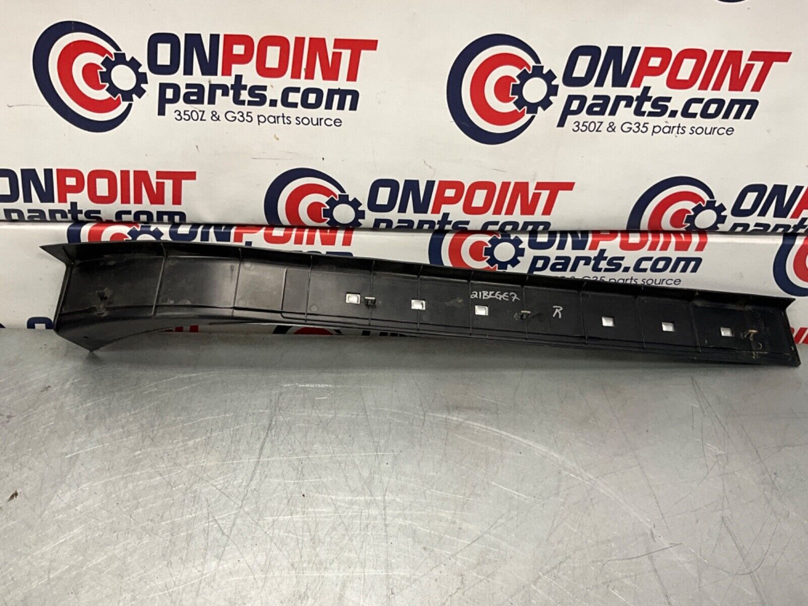 2003 Nissan Z33 350Z Passenger Right Door Sill Kick Plate OEM 21BKGE7 - On Point Parts Inc