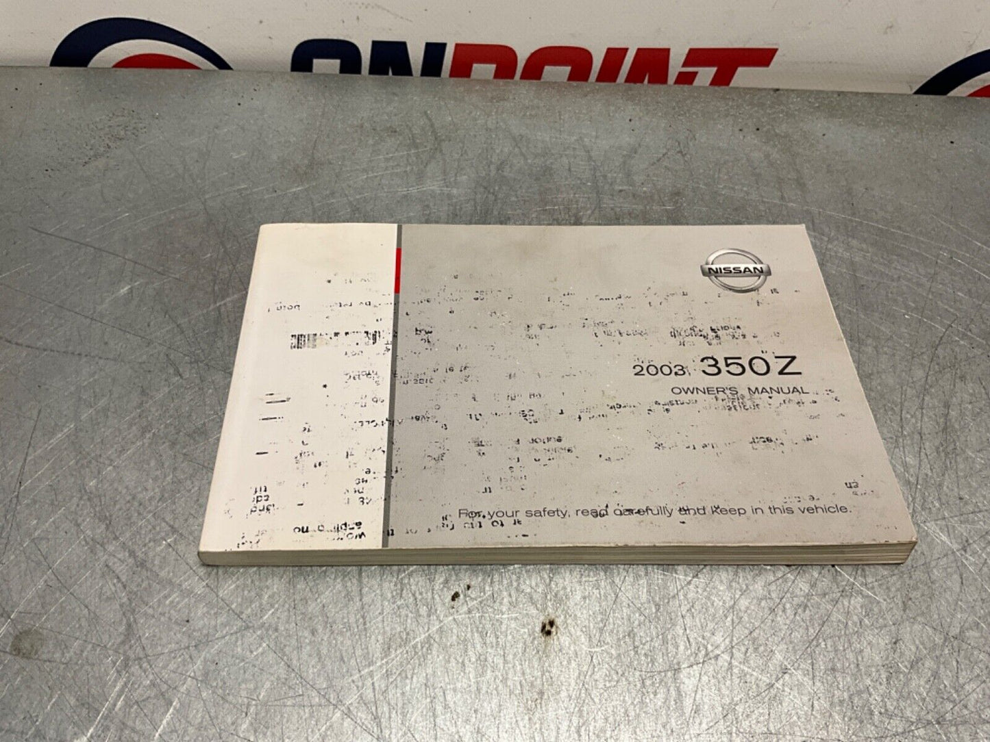 2003 Nissan Z33 350Z Original Owners Manual with Cover OEM 21BKGEC - On Point Parts Inc