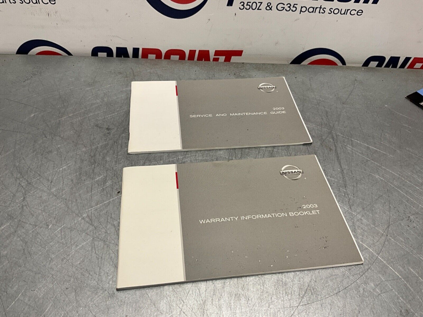 2003 Nissan Z33 350Z Original Owners Manual with Cover OEM 21BKGEC - On Point Parts Inc