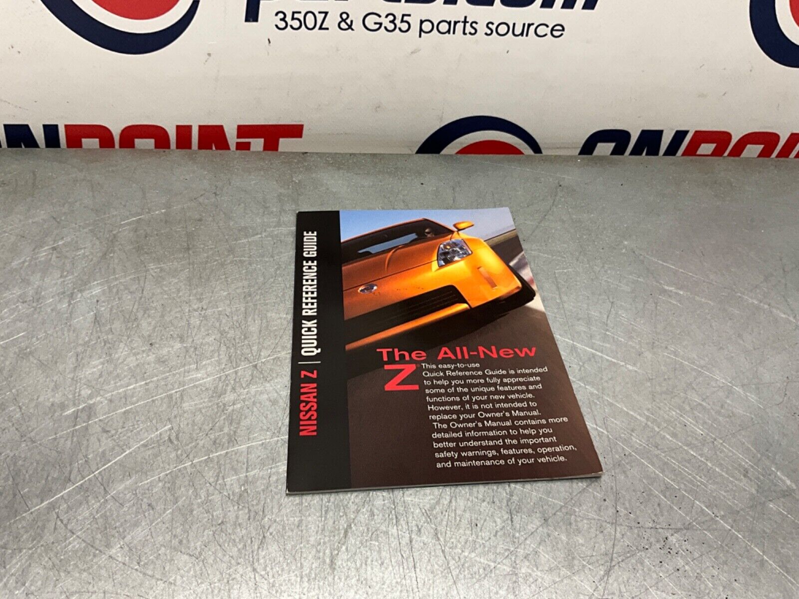 2003 Nissan Z33 350Z Original Owners Manual with Cover OEM 21BKGEC - On Point Parts Inc