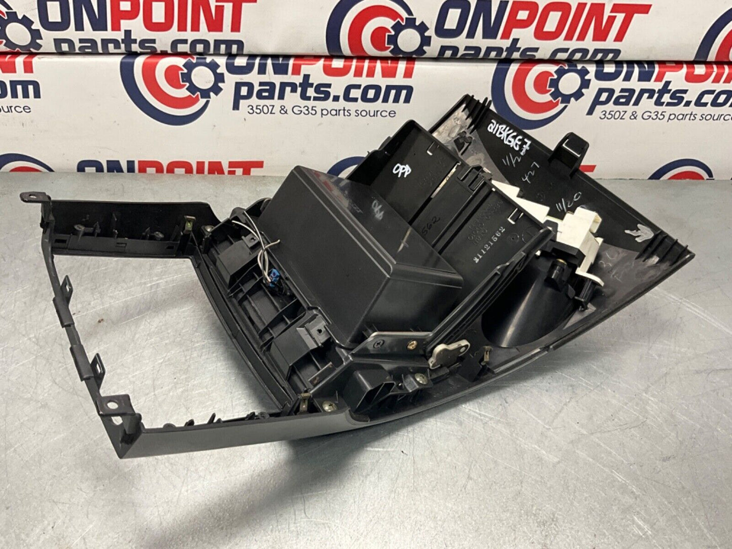 2003 Nissan Z33 350Z Front Center Dash Radio Bezel Trim Waterfall OEM 21BKGE7 - On Point Parts Inc