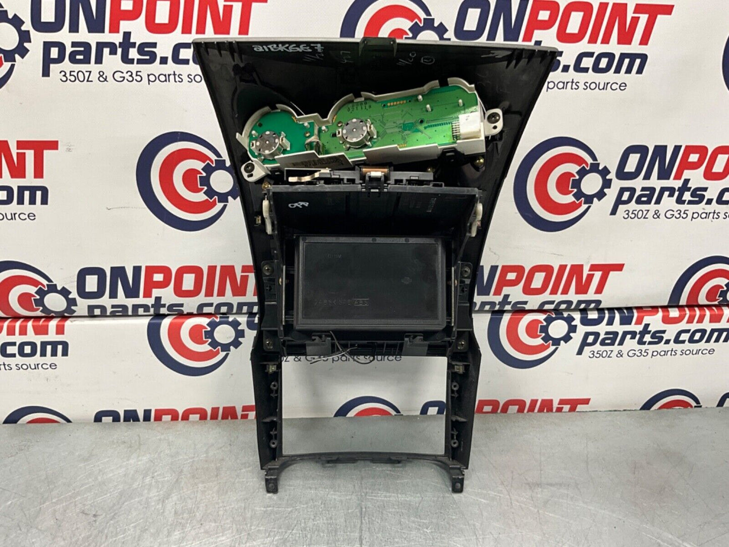 2003 Nissan Z33 350Z Front Center Dash Radio Bezel Trim Waterfall OEM 21BKGE7 - On Point Parts Inc