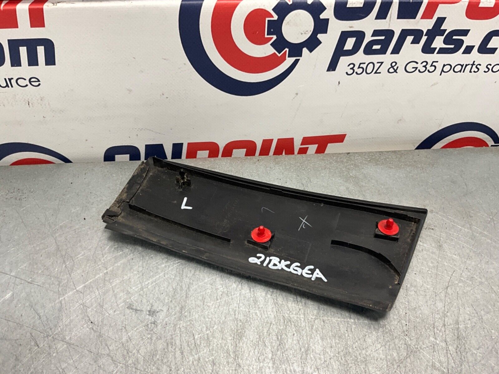 2003 Nissan Z33 350Z Driver Left Exterior B Pillar Lock Trim 76891 OEM 21BKGEA - On Point Parts Inc