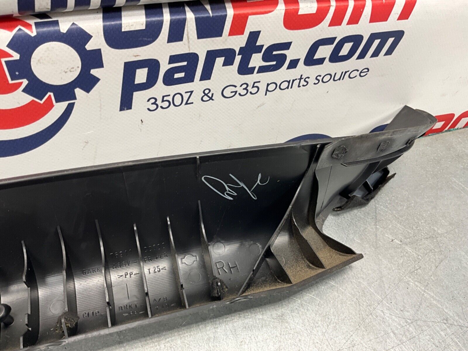 2003 Nissan Z33 350Z Passenger Right Interior A Pillar Trim 76911 OEM 21BKGE7 - On Point Parts Inc