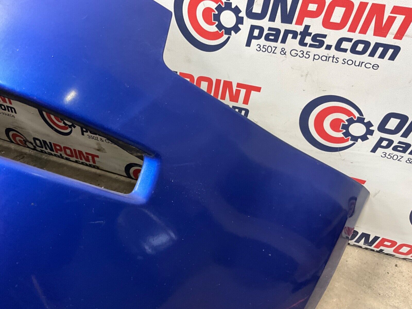 03-09 Nissan 350Z Rear Bumper Cover Blue/B17 85022CD025 OEM