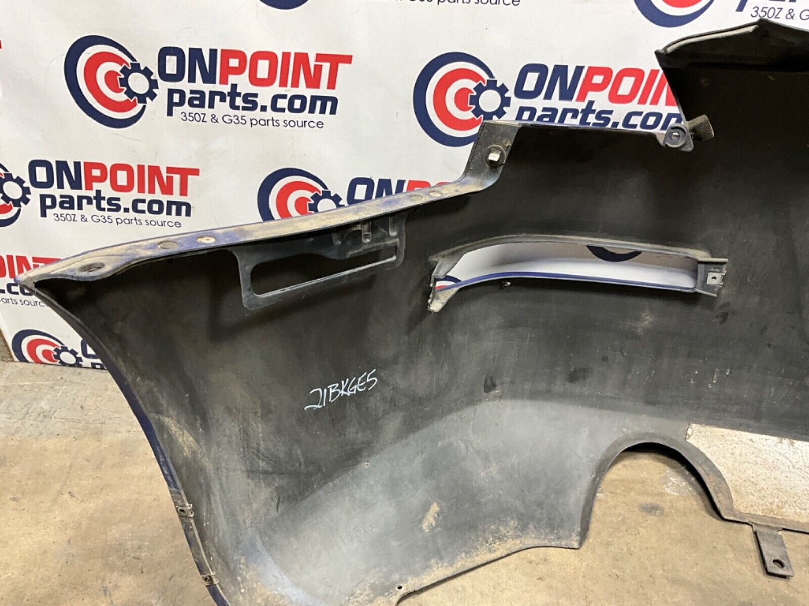 03-09 Nissan 350Z Rear Bumper Cover Blue/B17 85022CD025 OEM