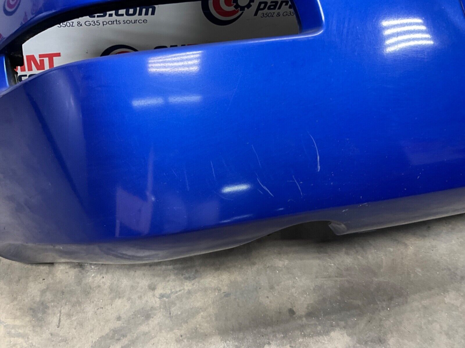03-09 Nissan 350Z Rear Bumper Cover Blue/B17 85022CD025 OEM
