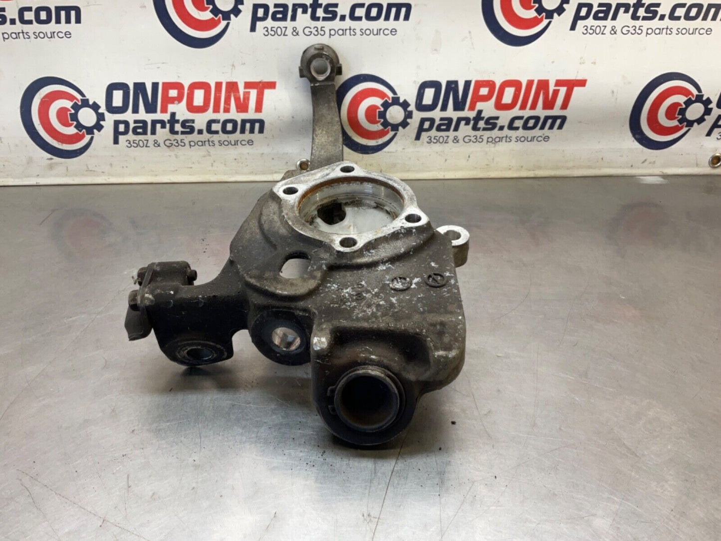 03NissanZ33 350Z Passenger Front Steering Suspension Spindle Knuckle OEM 21BKGEK - On Point Parts Inc