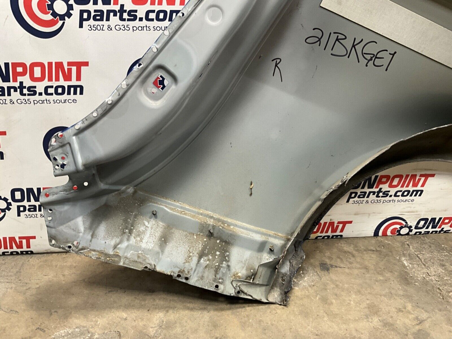 2003 Nissan Z33 350Z Passenger Right Rear Quarter Panel OEM 21BKGE1 - On Point Parts Inc