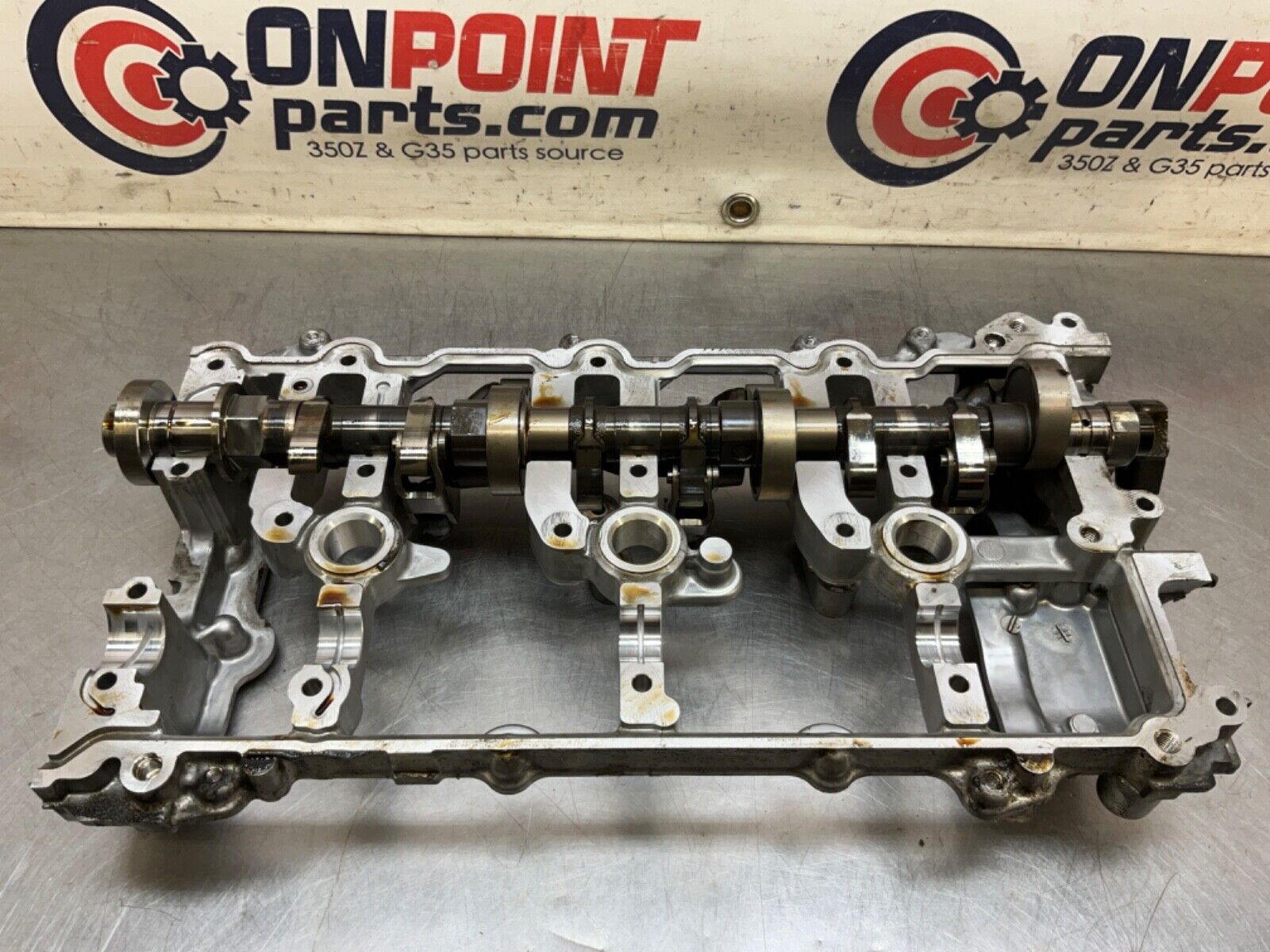 2012 Nissan 370Z Passenger Right V6 VQ37VHR Engine Camshaft Cradle OEM 24BDME0 - On Point Parts Inc