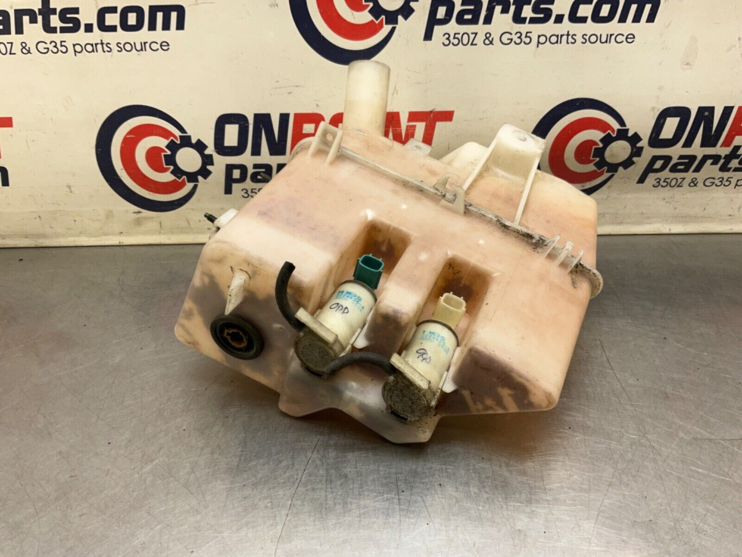 2004 Nissan Z33 350Z Windshield Washer Fluid Reservoir Tank Pumps OEM 22BLCFI - On Point Parts Inc