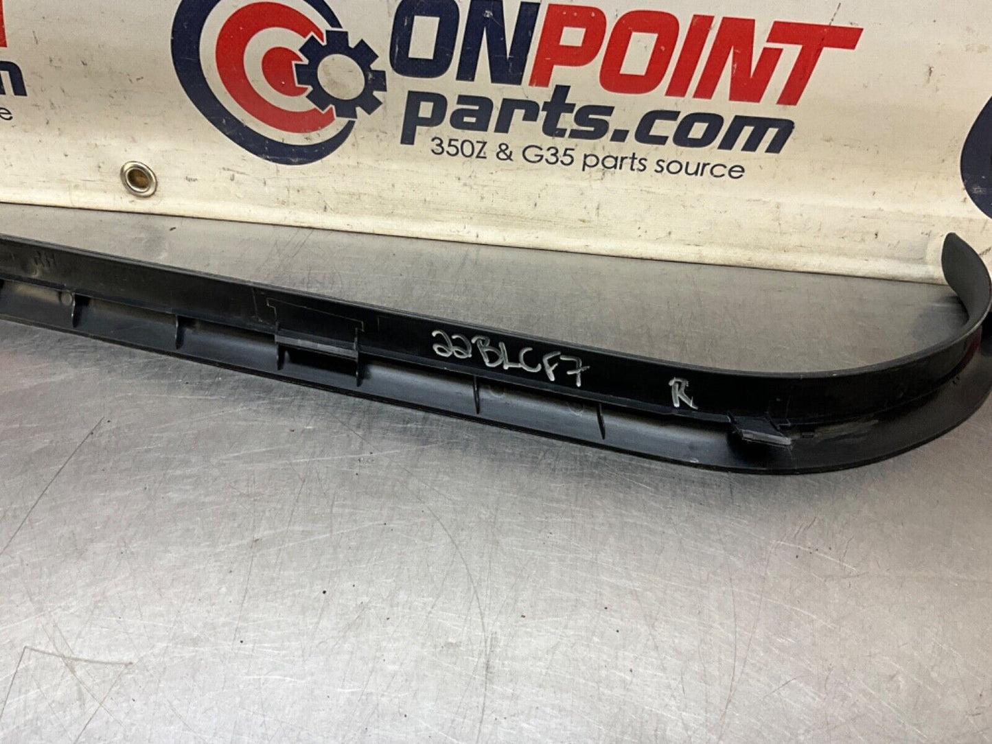 2004 Nissan Z33 350Z Passenger Right Door Threshold Sill Trim OEM 22BLCF7 - On Point Parts Inc