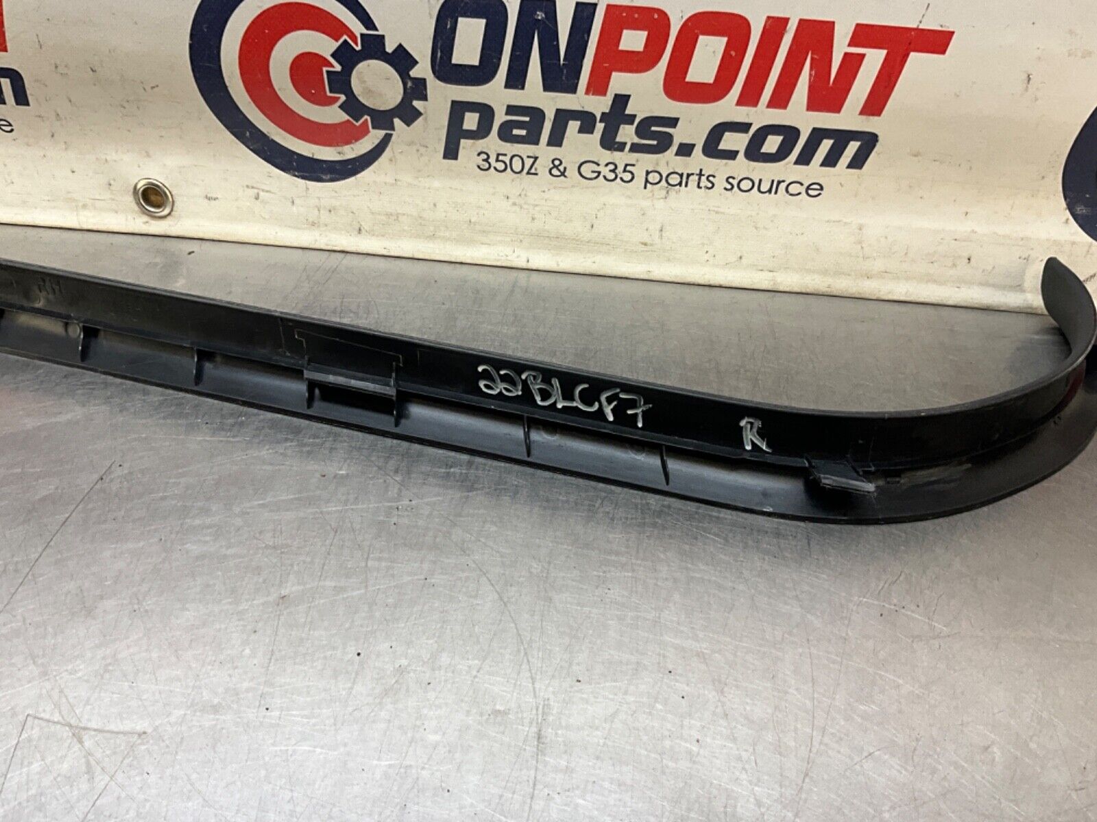 2004 Nissan Z33 350Z Passenger Right Door Threshold Sill Trim OEM 22BLCF7 - On Point Parts Inc