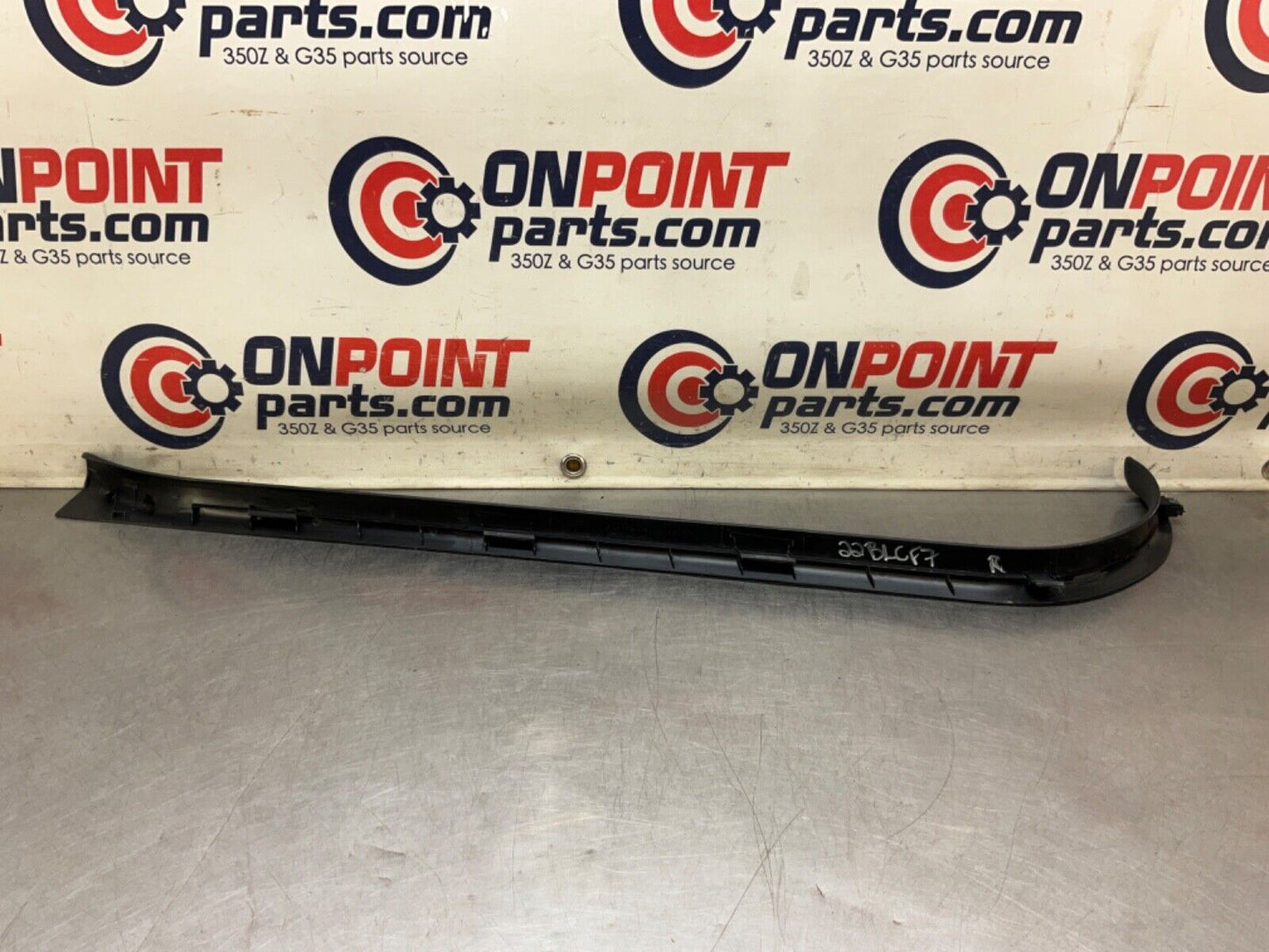 2004 Nissan Z33 350Z Passenger Right Door Threshold Sill Trim OEM 22BLCF7 - On Point Parts Inc