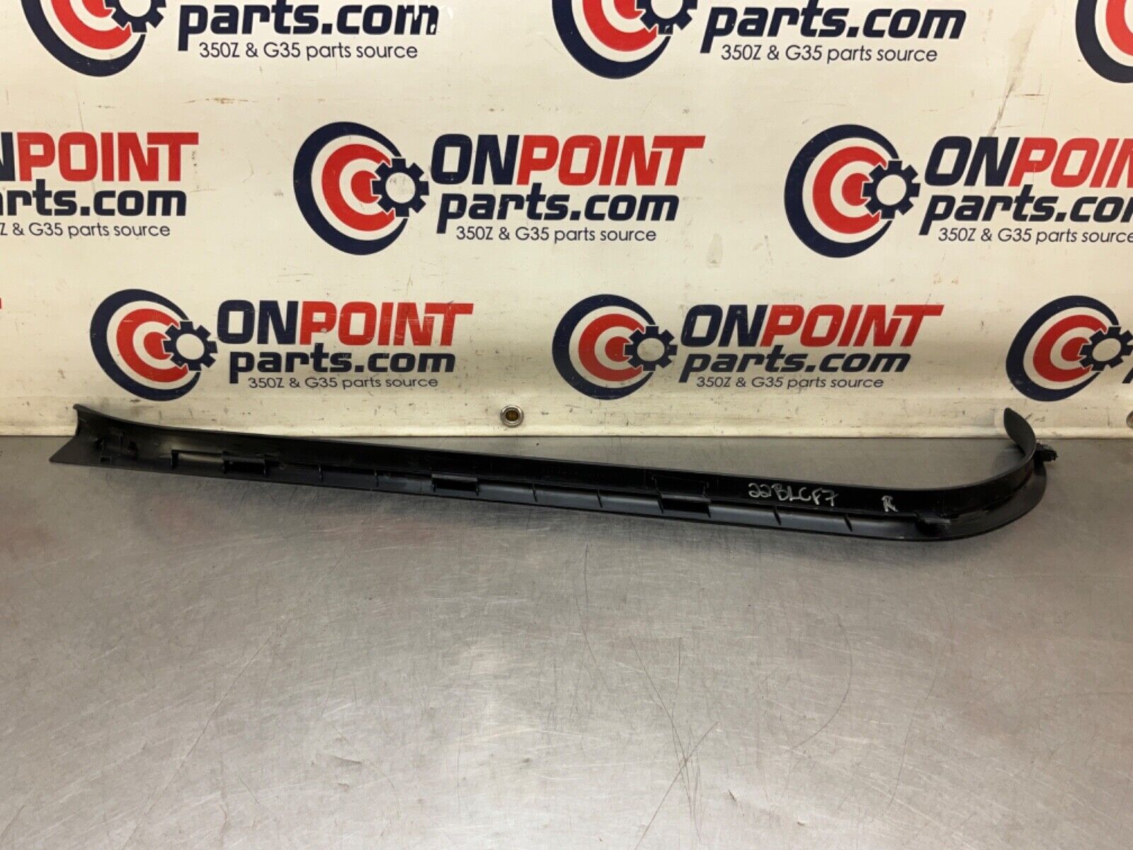 2004 Nissan Z33 350Z Passenger Right Door Threshold Sill Trim OEM 22BLCF7 - On Point Parts Inc