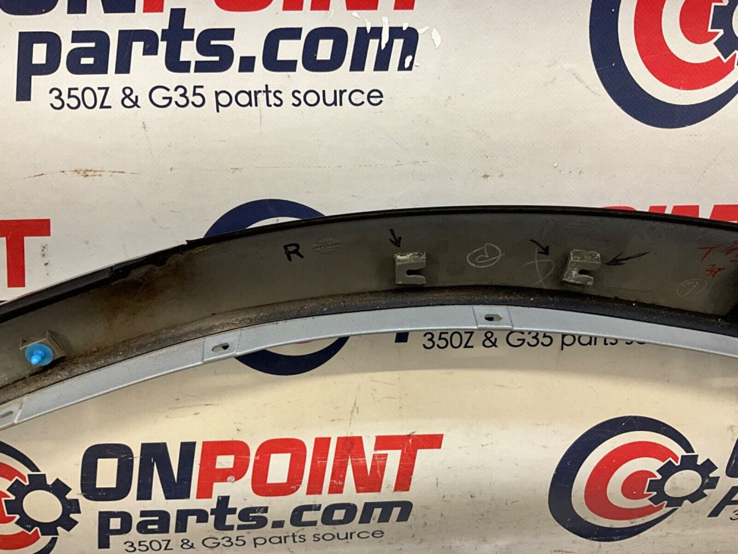2004 Nissan Z33 350Z Passenger Right Exterior A Pillar Trim 76836 OEM 22BLCF2 - On Point Parts Inc