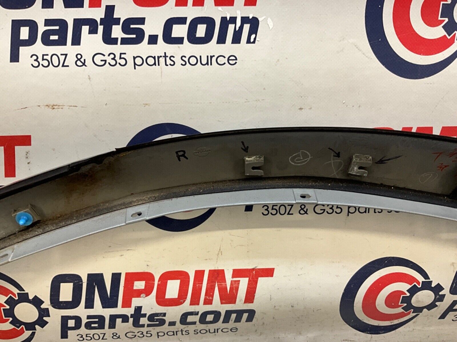 2004 Nissan Z33 350Z Passenger Right Exterior A Pillar Trim 76836 OEM 22BLCF2 - On Point Parts Inc