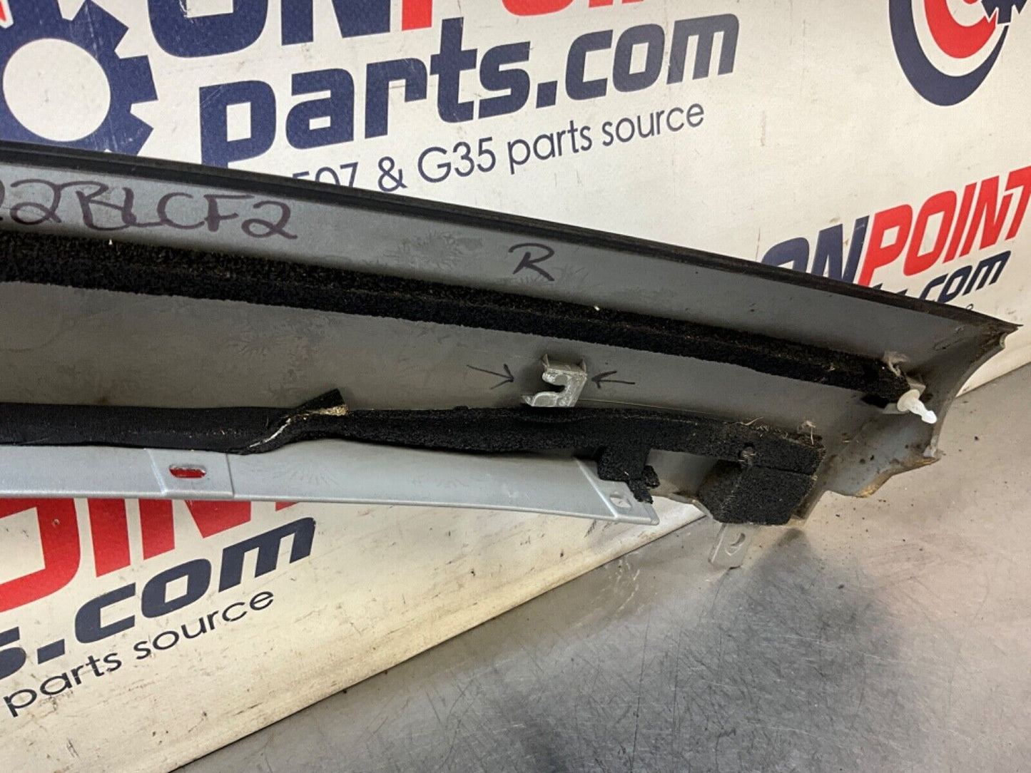 2004 Nissan Z33 350Z Passenger Right Exterior A Pillar Trim 76836 OEM 22BLCF2 - On Point Parts Inc