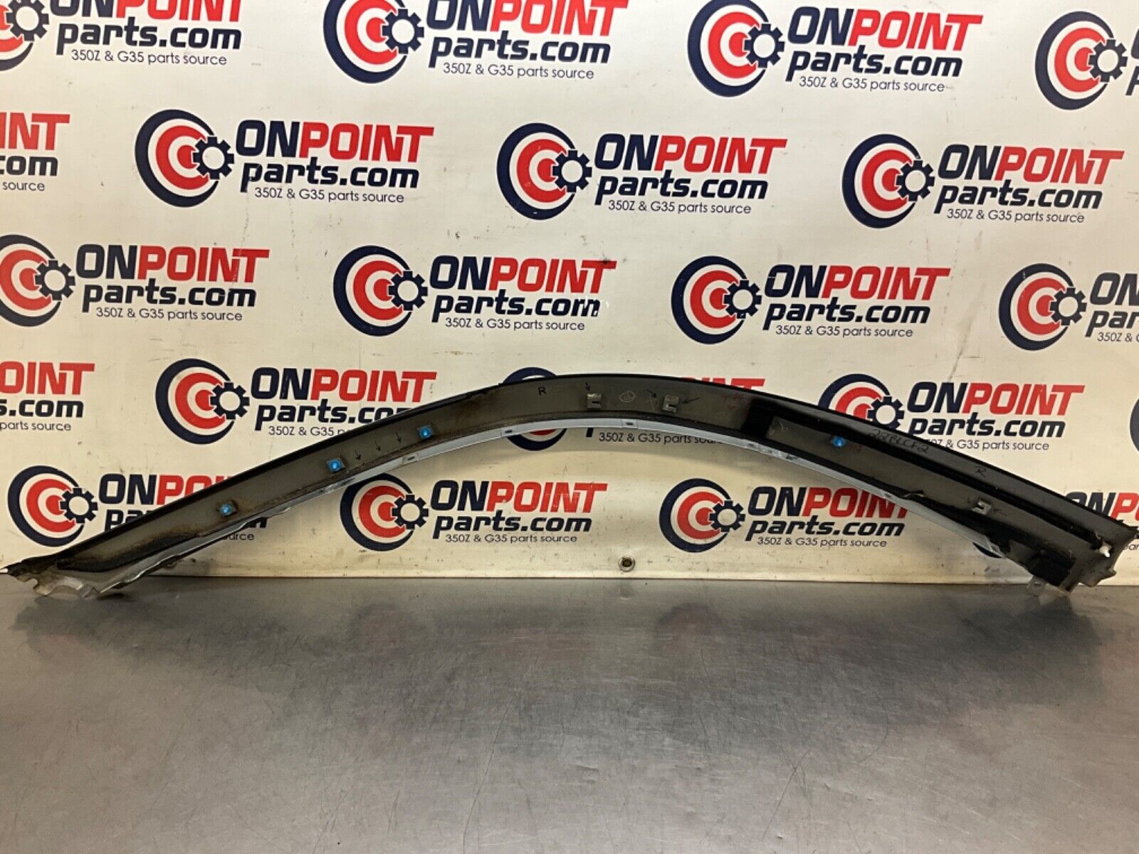 2004 Nissan Z33 350Z Passenger Right Exterior A Pillar Trim 76836 OEM 22BLCF2 - On Point Parts Inc